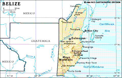 Belize Map